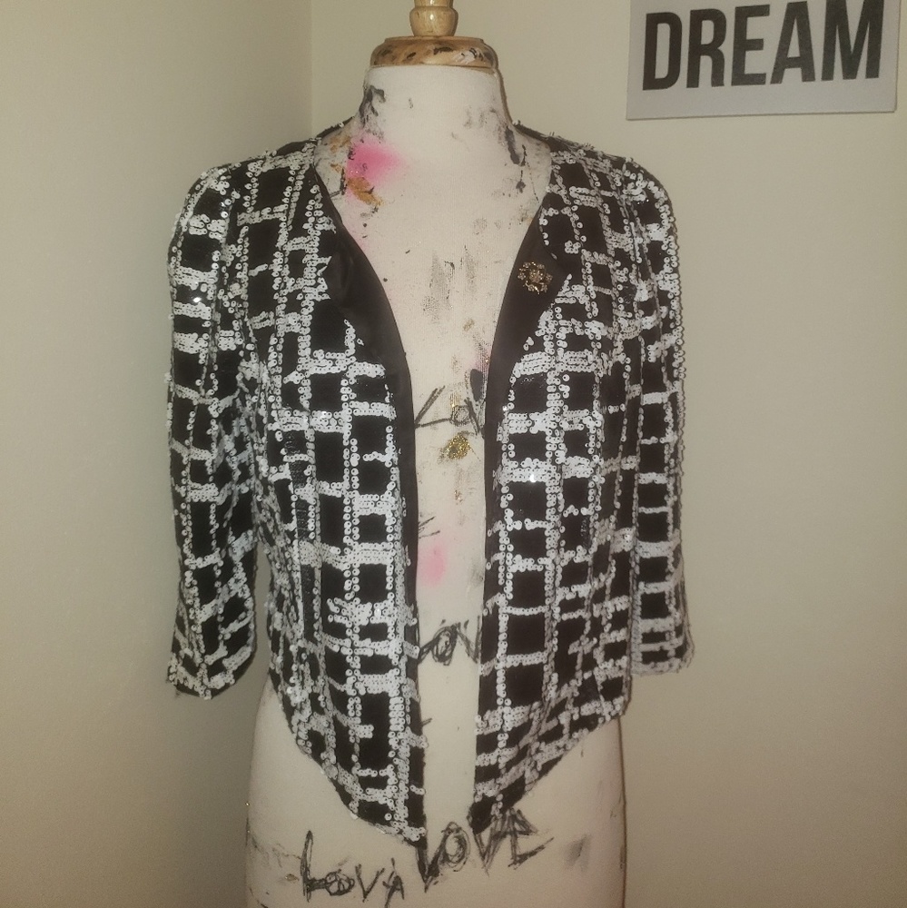 Ark & Co Sequin Bolero Size Med